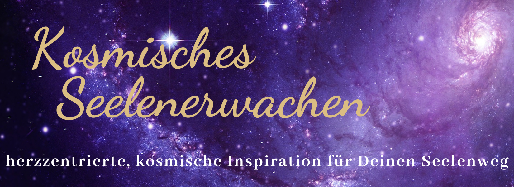 Kosmisches Seelenerwachen Homepage Startseite Header 2025 CANVA
